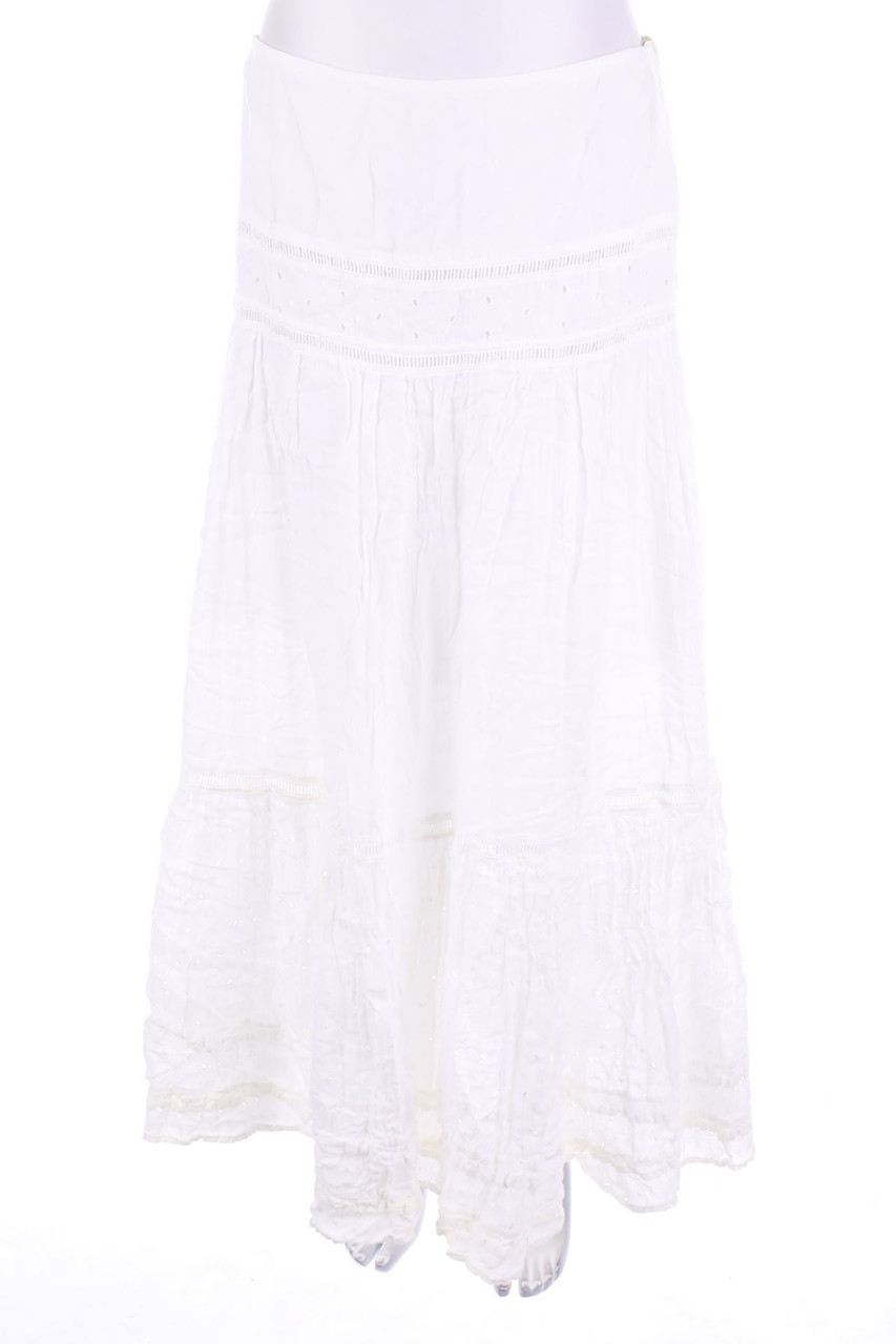 MASON´S - Boho-Skirt with Eyelet Lace, Ibiza Style - D 40