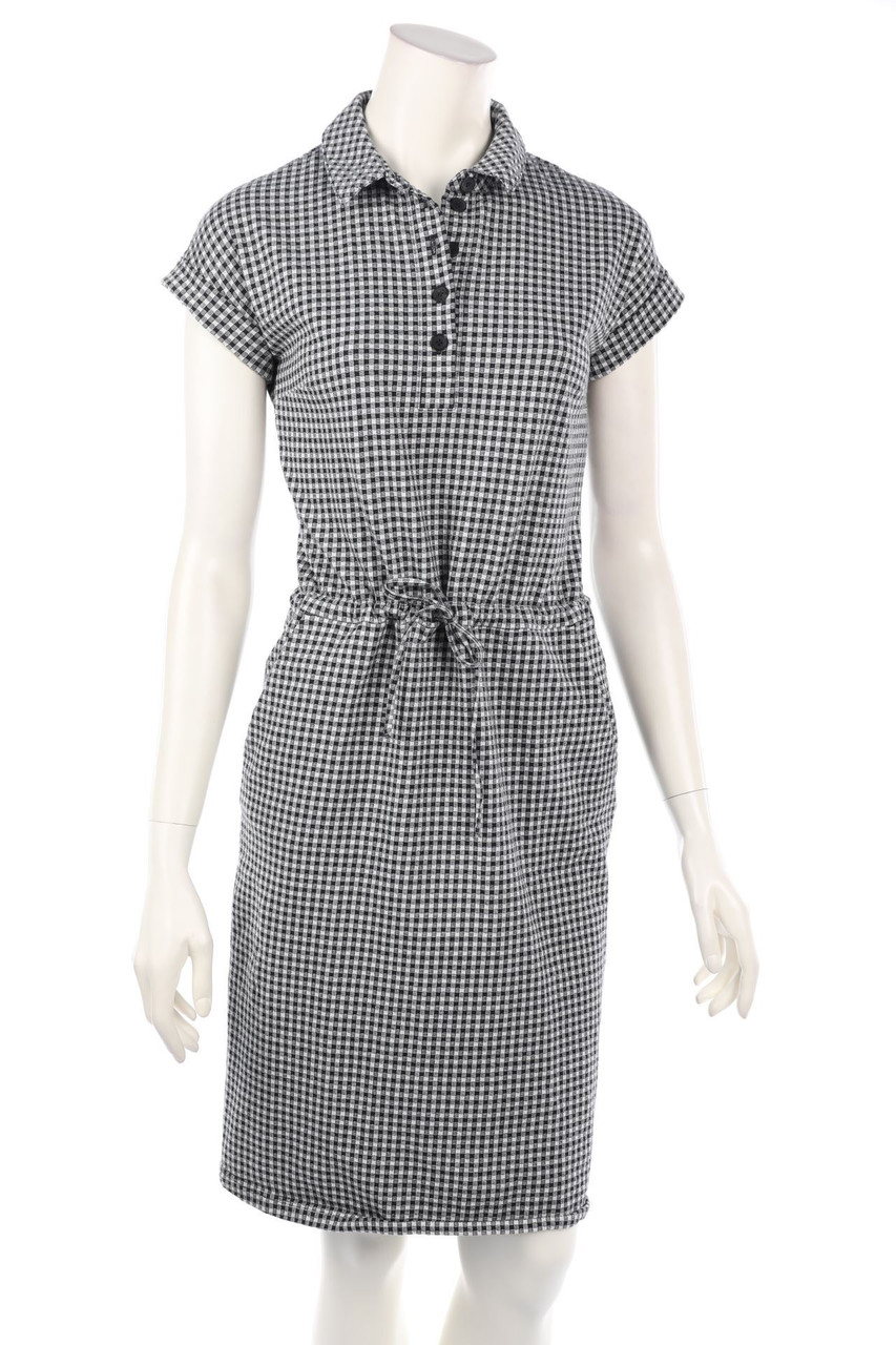 hessnatur - Polo Dress, Checked - D 36