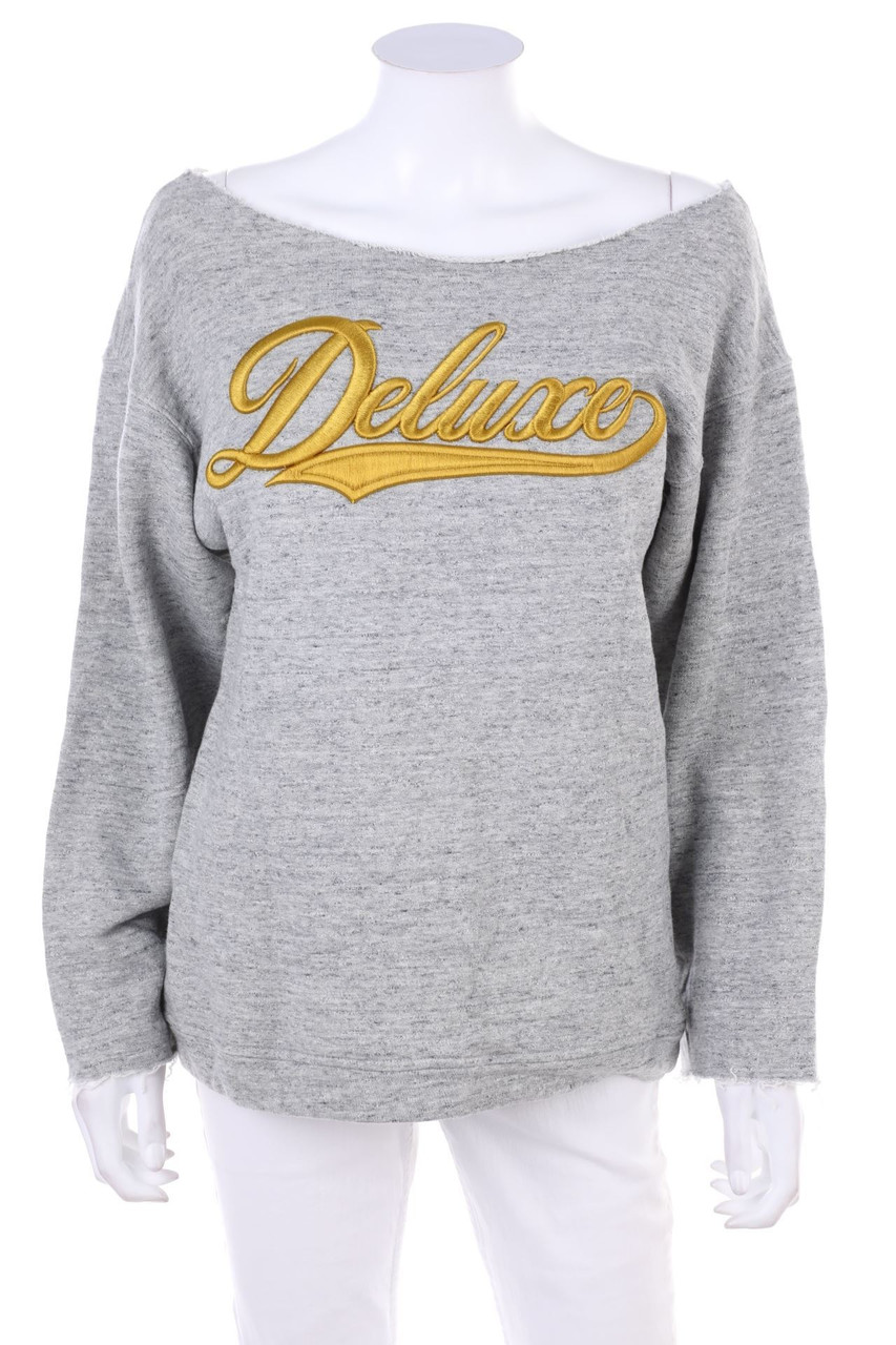 GOLDEN GOOSE - Distressed Sweatshirt with Embroideries - S