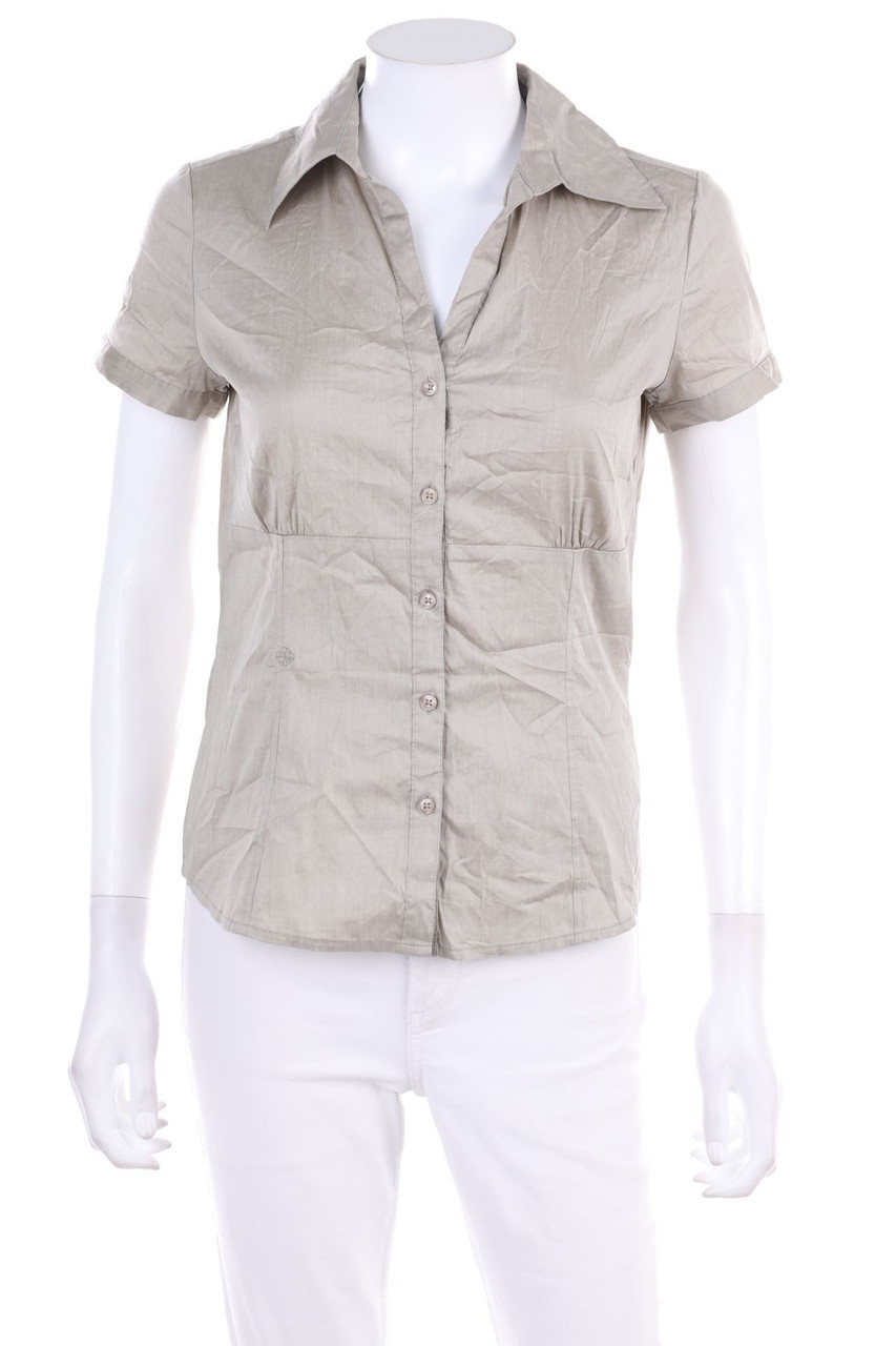 comma - Hemd-Bluse mit kurzem Ärmel - D 34