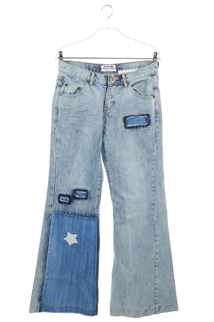 ONE X ONE TEASPOON - Destroyed Flared-Jeans - W25