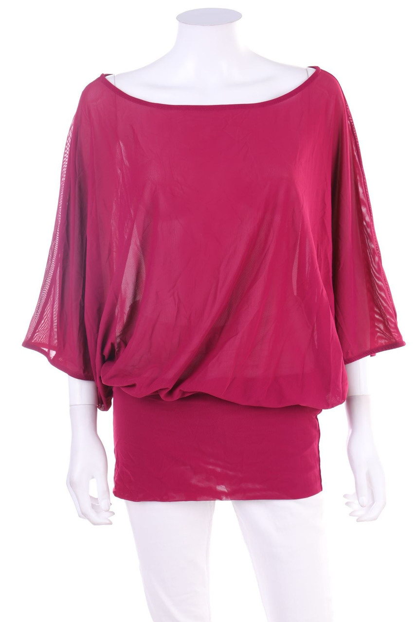 FISICO - Batwing-Shirt aus Mesh - M