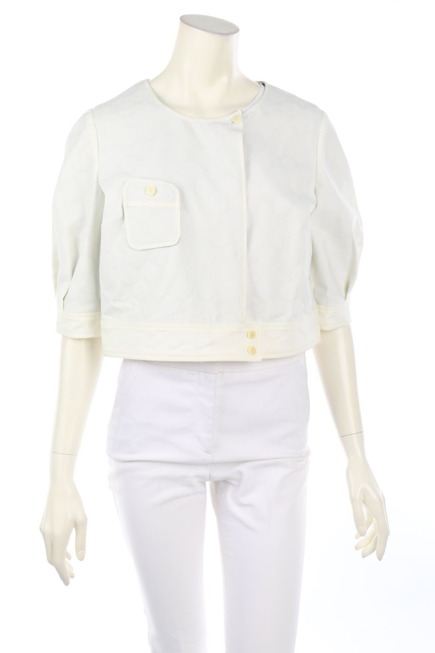 AJ ARMANI JEANS - Blazer Jacket with Logo Patch - D 36