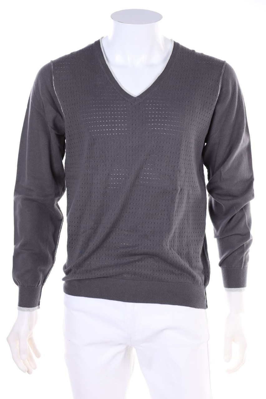 Dama - Baumwoll-Strick-Pullover mit Lochstrick-Details - XXL