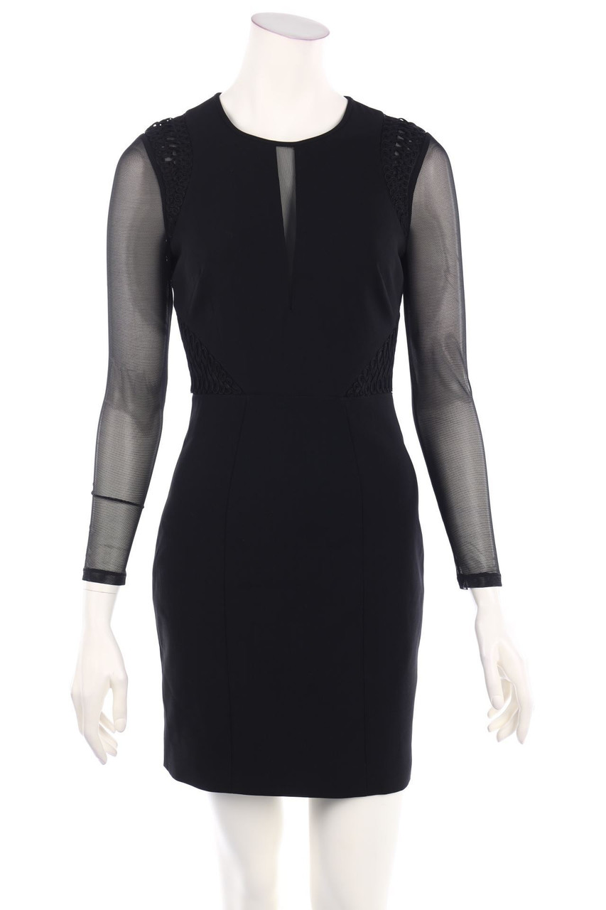 KAREN MILLEN - Cocktailkleid mit Mesh-Einsatz - D 34