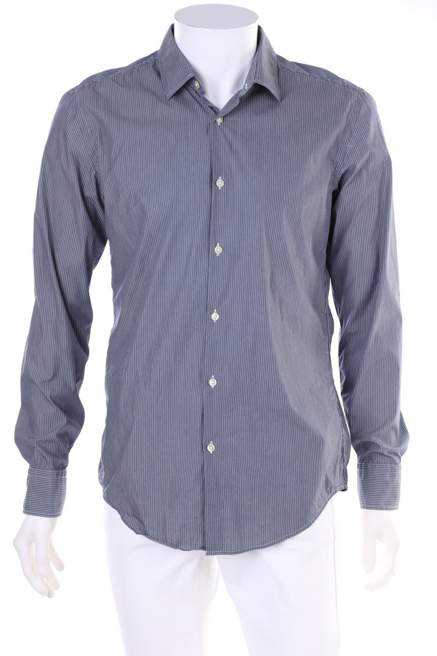 BOSS HUGO BOSS - gestreiftes Hemd aus Baumwoll-Mix - 40