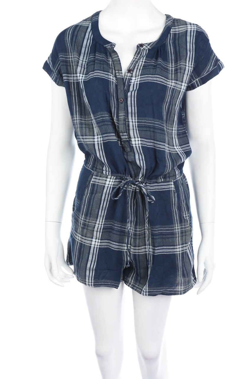 MAVEN WEST - Karo-Playsuit aus Viskose-Mix - XS