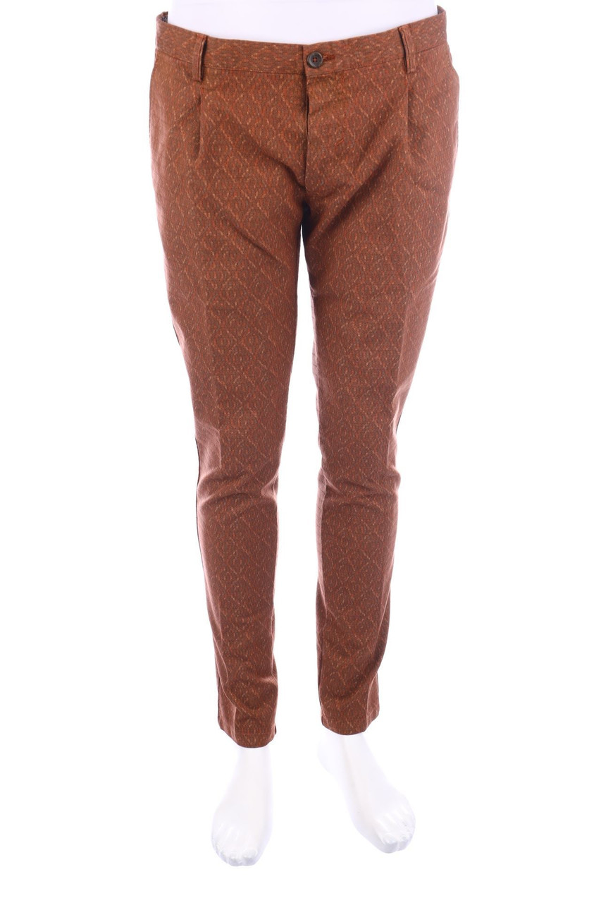 TRENTADUE GIRI - Bundfalten-Hose mit Ethno-Print - 52