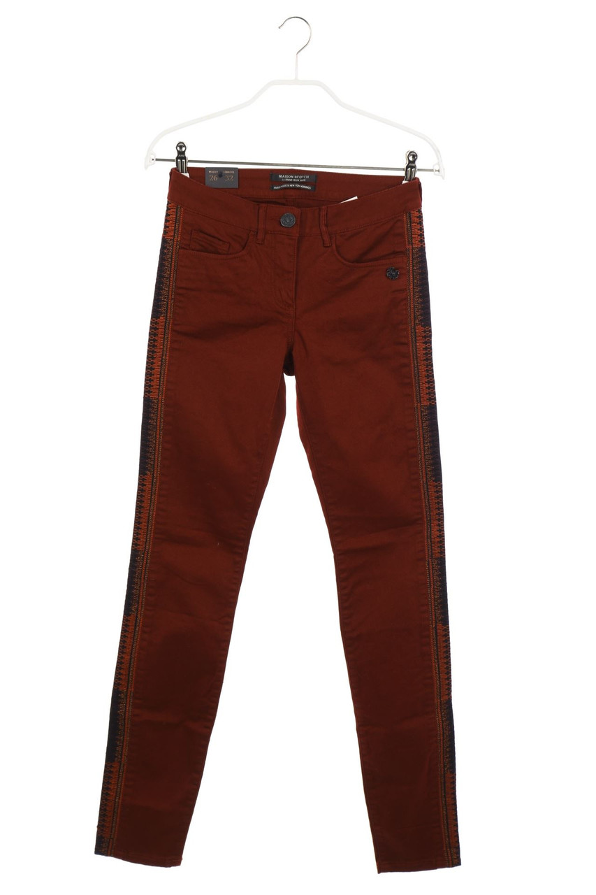 MAISON SCOTCH - skinny jeans with Braid Stripes, Boho Style - W26
