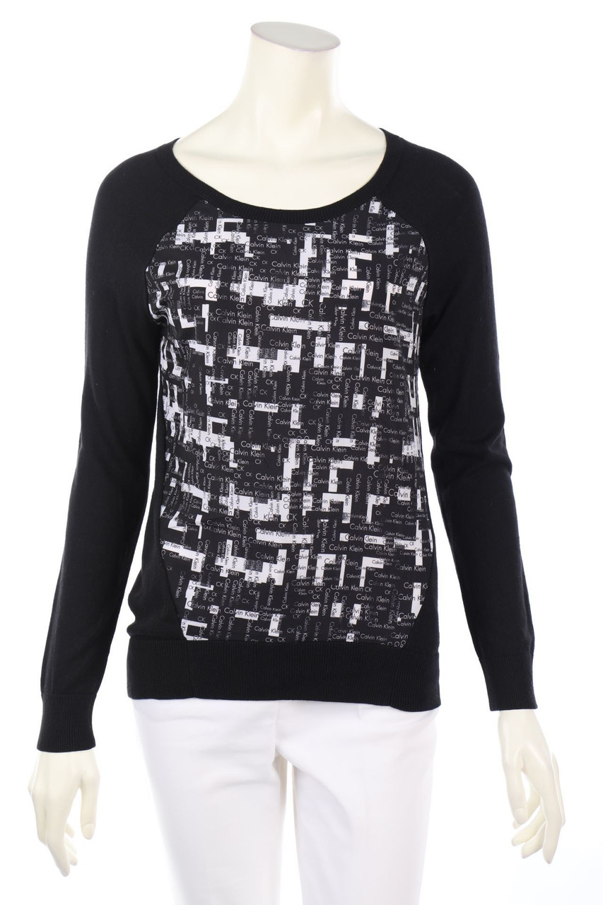 Calvin Klein - Strick-Pullover mit Logo-Print - XS