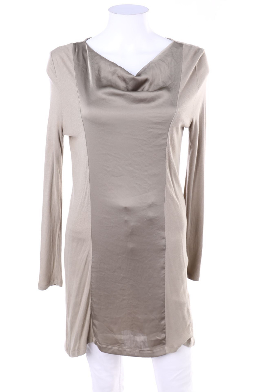 LUISA CERANO - Longsleeve-Shirt mit Wasserfall-Ausschnitt - D 42