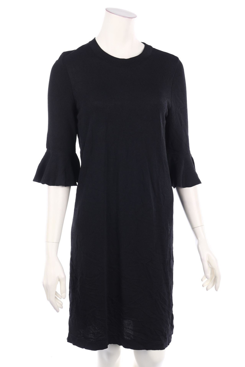 set - Knit Dress, Viscose-blend with Volants - D 34