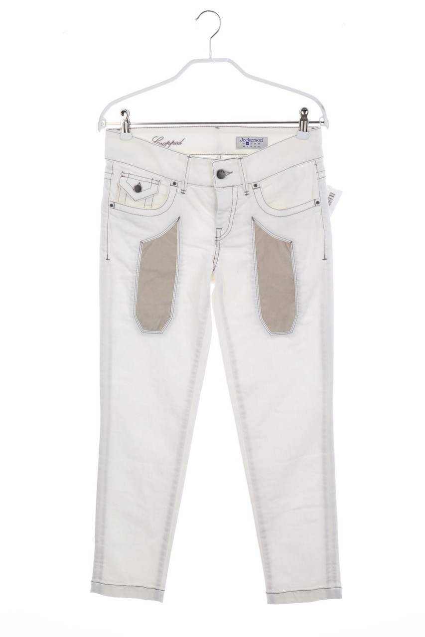 Jeckerson - skinny jeans with Faux Leather Details - W26