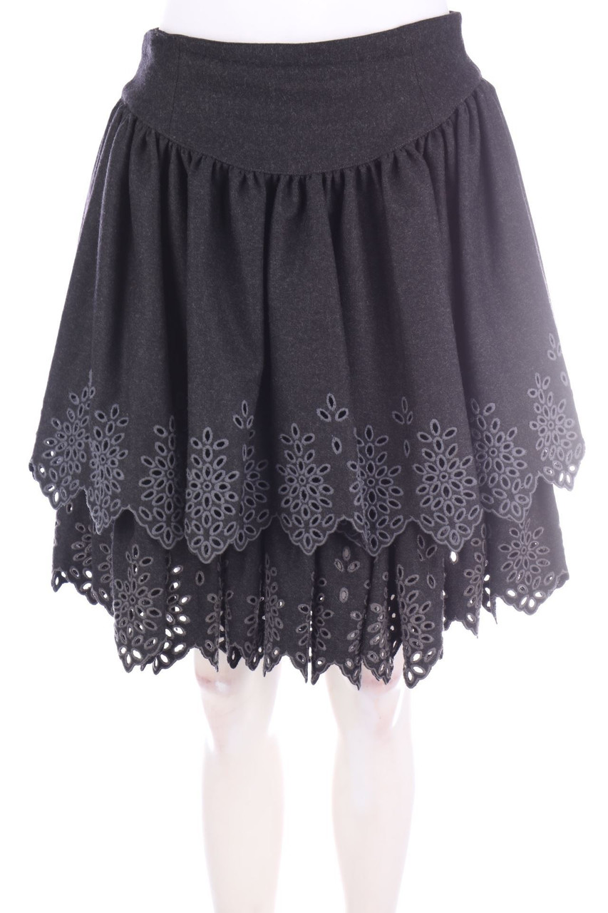 Lolita Lempicka - Wool-Skirt with Embroideries - D 38