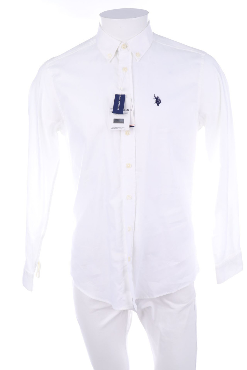 U.S. POLO ASSN. - Button-down-Hemd mit Logo-Stickerei - S