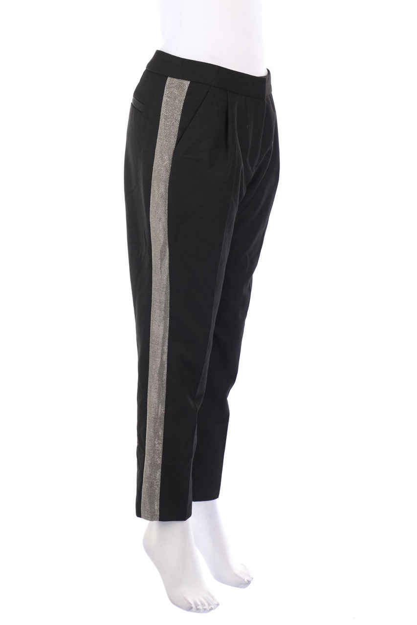 CLAUDIE PIERLOT - Pleated Pants with Braid Stripes - D 36