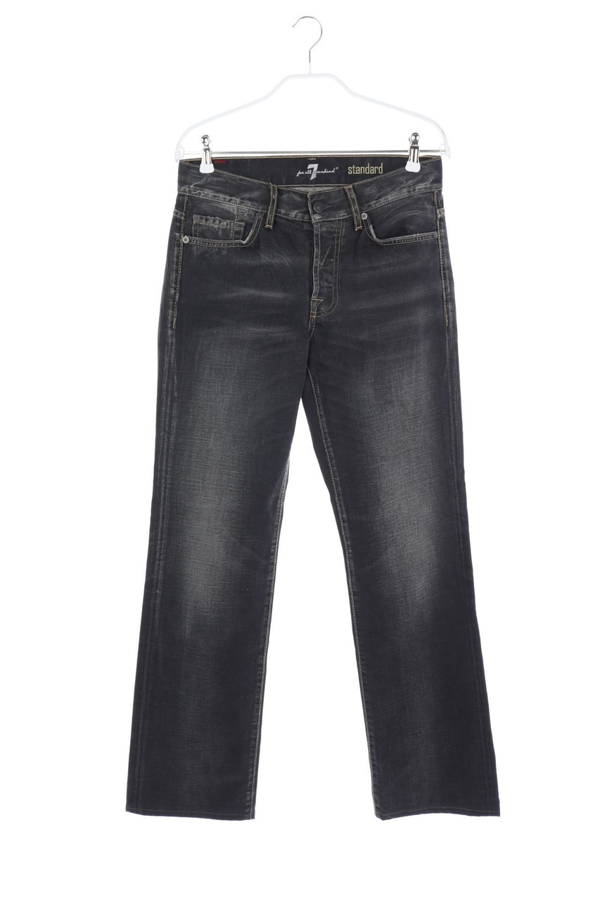 7 for all mankind - used look straight cut jeans, Cotton - W30