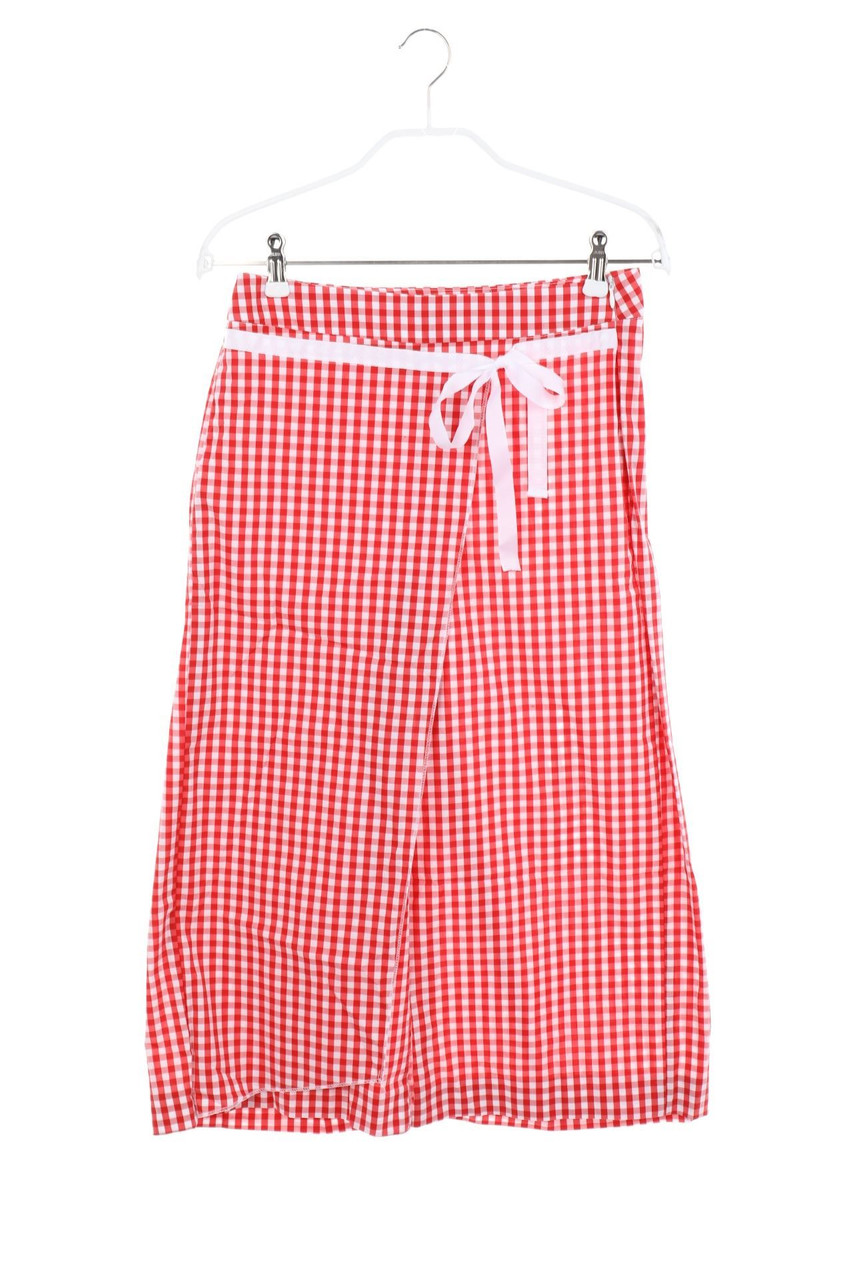 MIA SULIMAN - Culotte Pants with Wrap-Effect, Checked - D 34