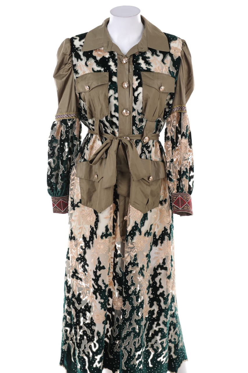 AMUSE - Shirt Dress, Lace with Rhinestones - S