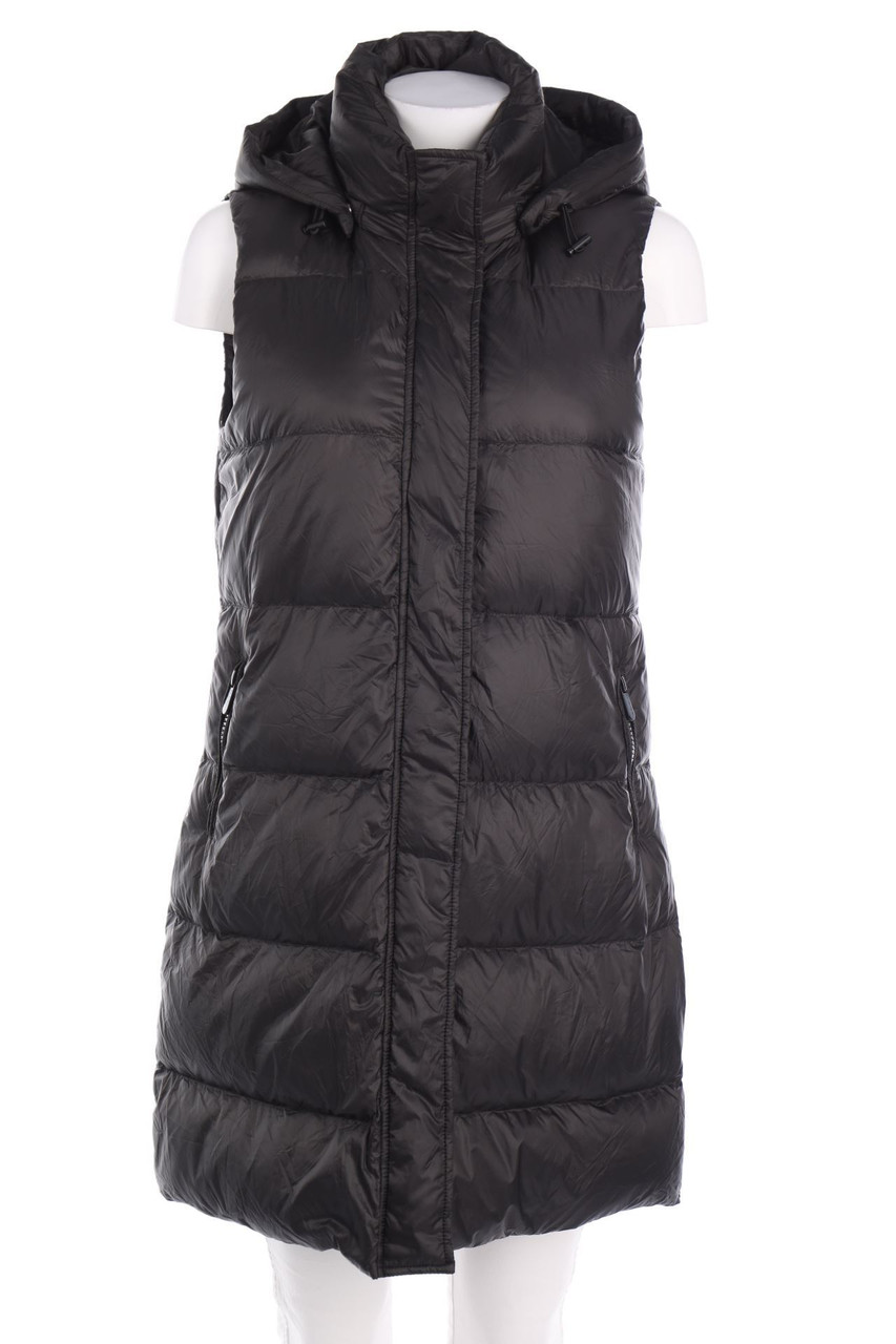Clairval Paris - Long-Down Vest with Hood - S