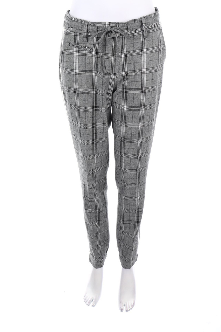 OPUS - Jogger-Hose mit Karo-Muster - D 38