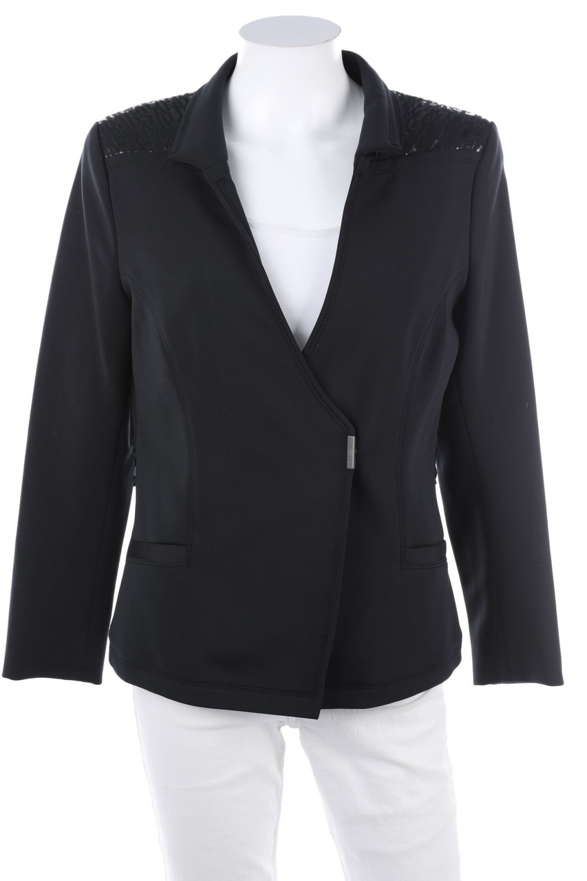 BEATE HEYMANN - Jersey-Blazer mit Statement-Print - M