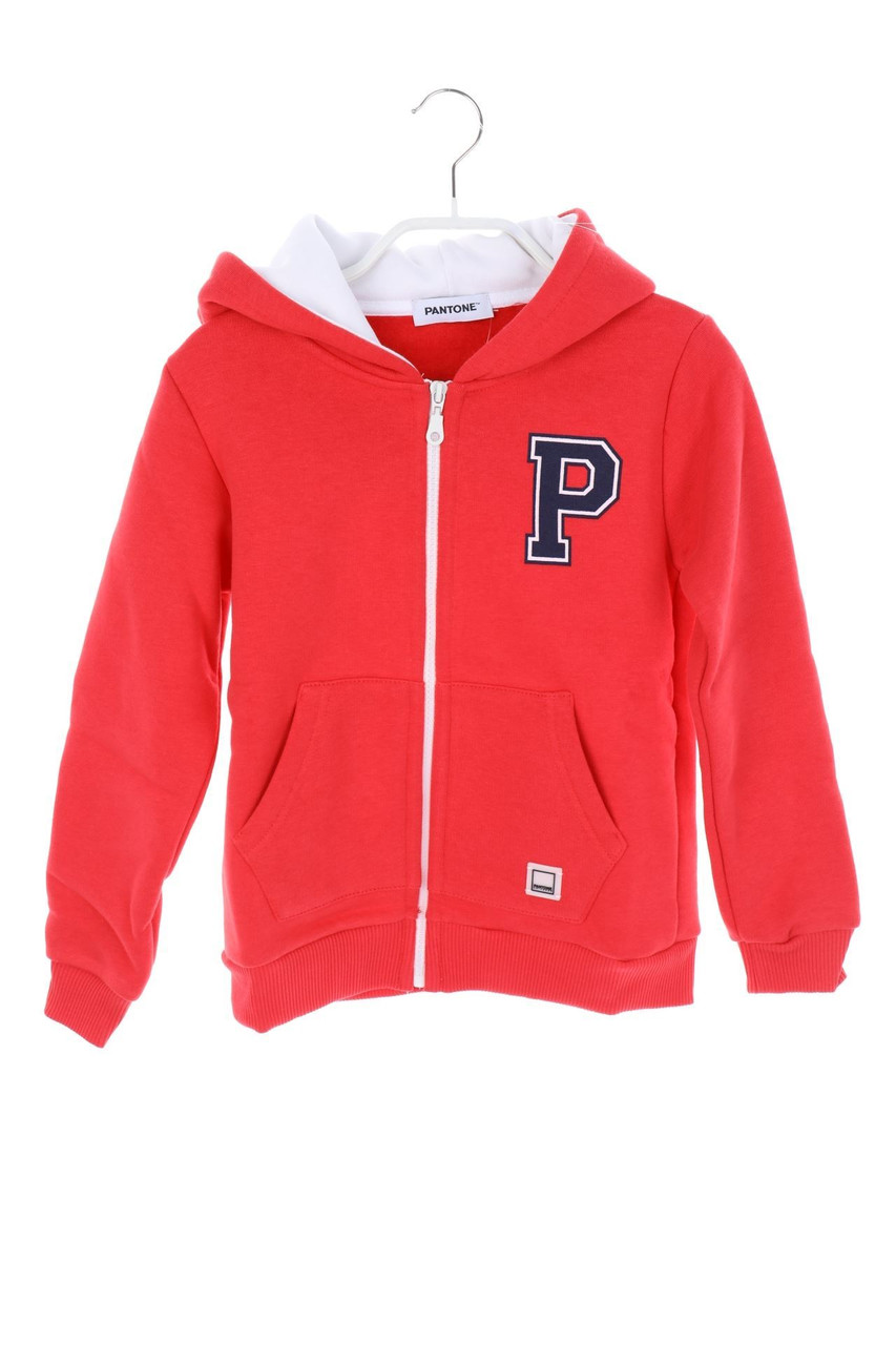 PANTONE - Hooded Sweat Jacket with Logo-Print - 134