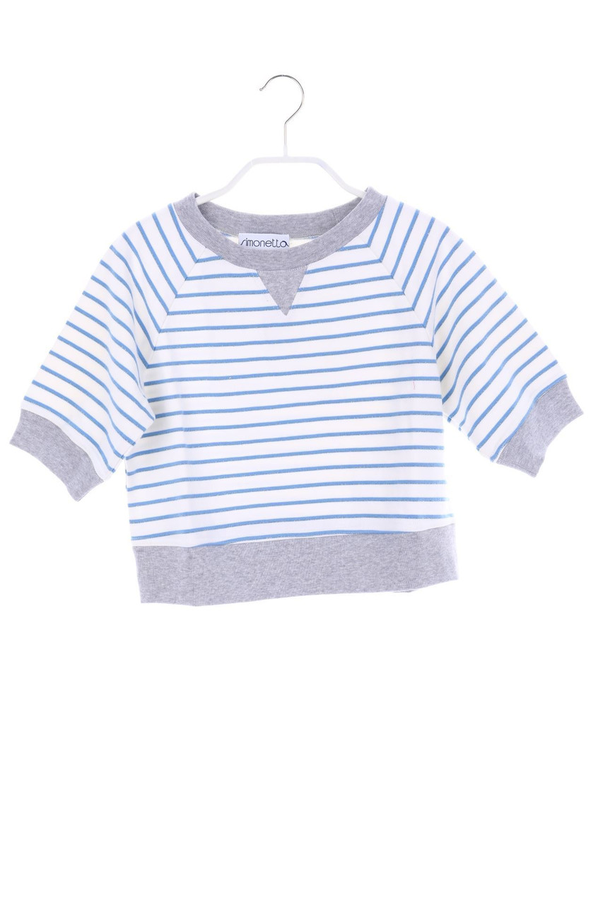 simonetta - Stripe Sweatshirt with Glitter - 134