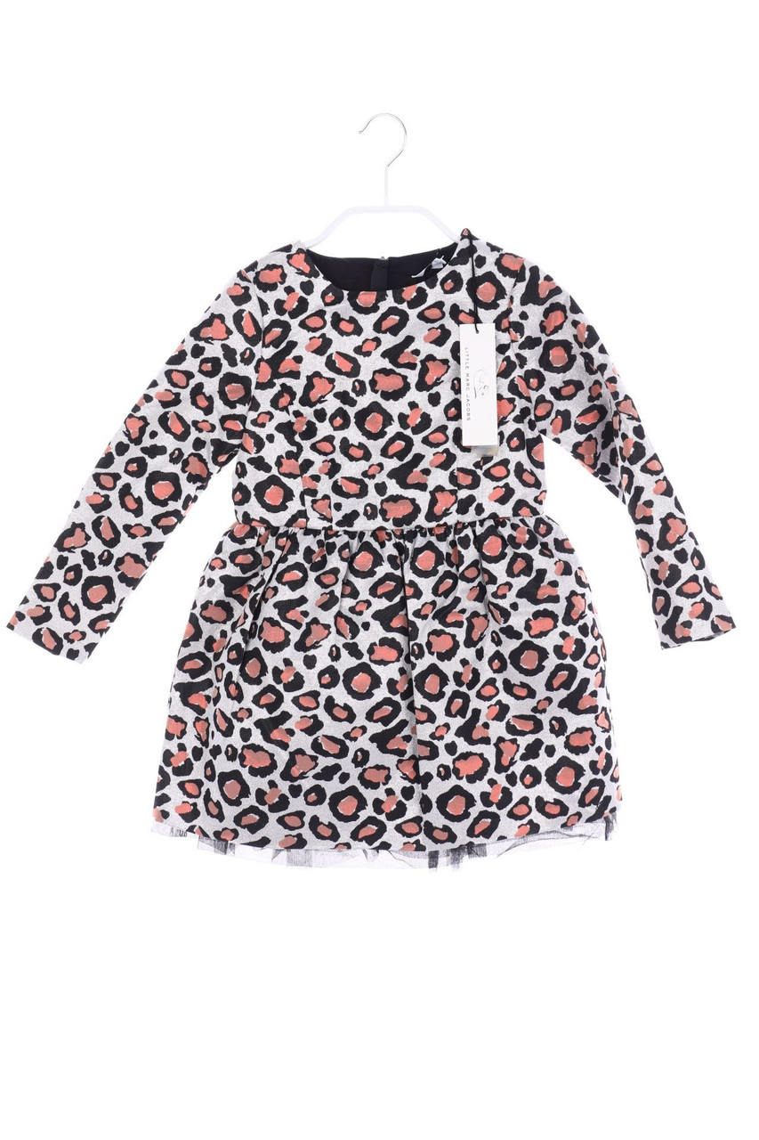 LITTLE MARC JACOBS - Metallic dress with Leo Print - 110