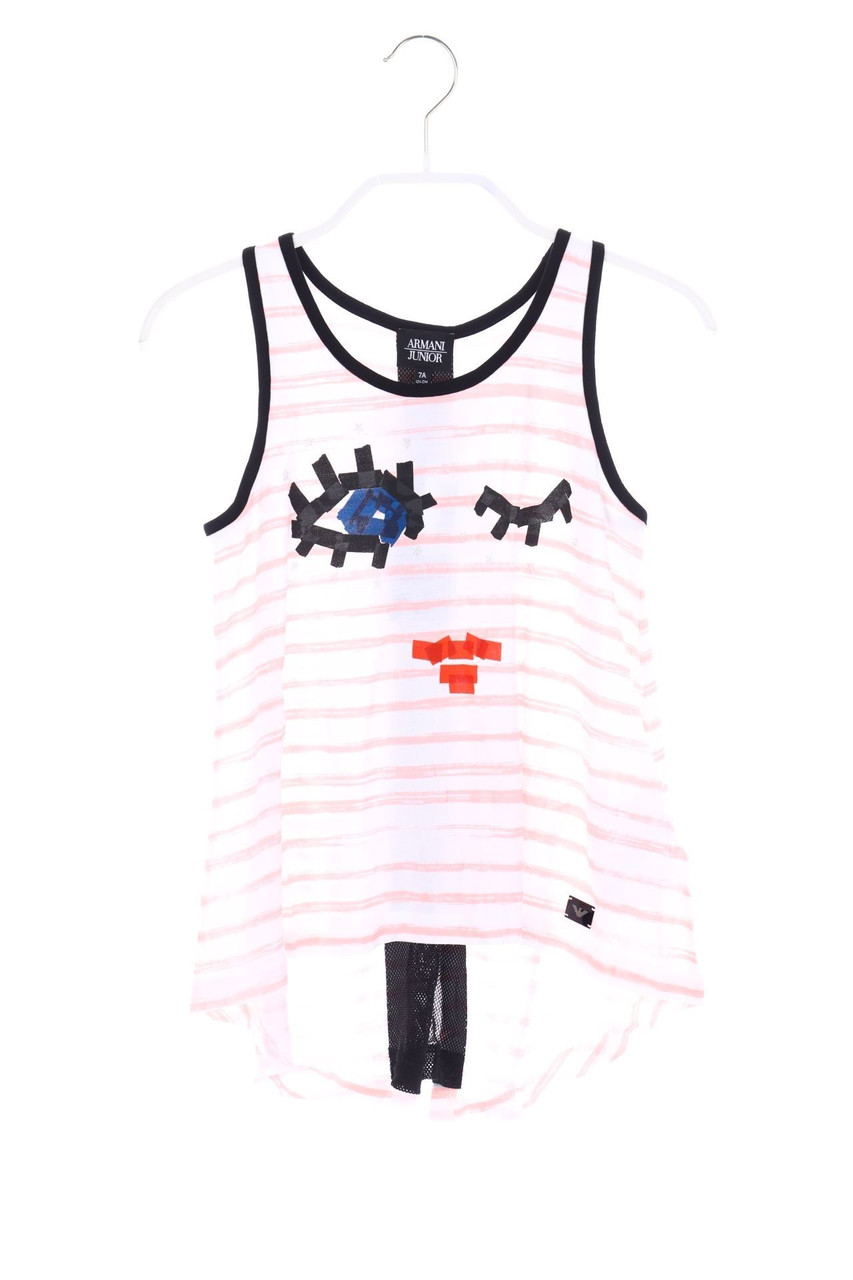 ARMANI JUNIOR - top with Mesh Insert - 128