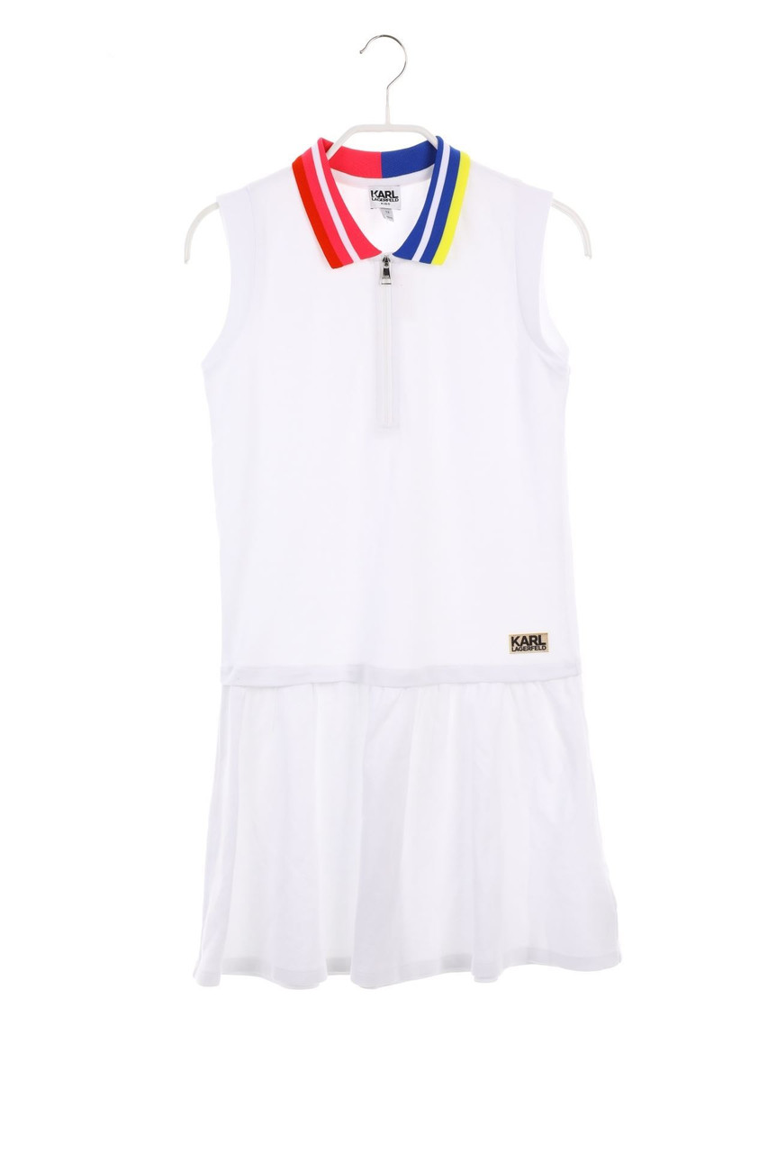 KARL LAGERFELD KIDS - Tennis-dress with Logo Plaque - 152