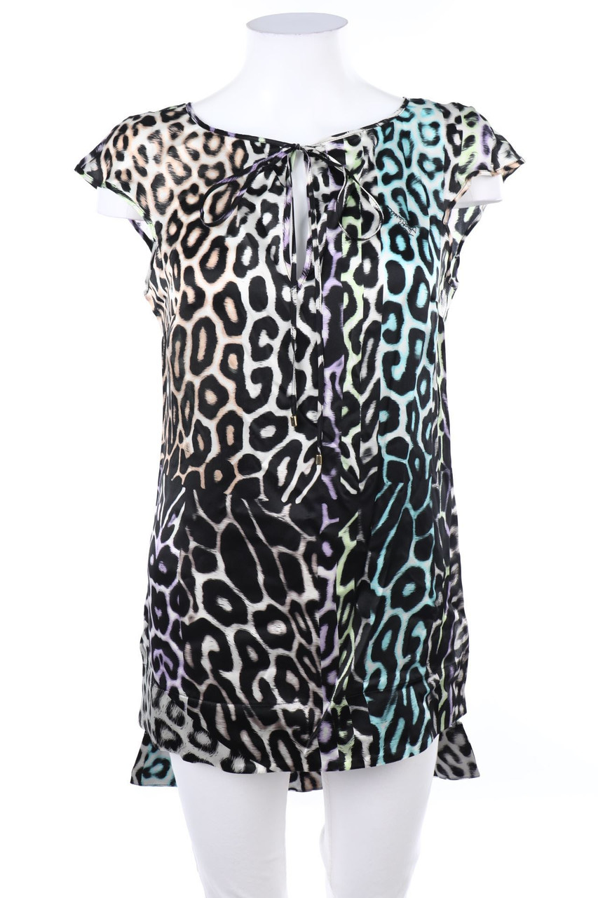 Just cavalli - Seiden-Bluse mit Animal-Print - D 32