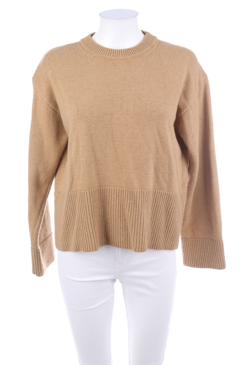 Massimo Dutti - Strick-Pullover aus Woll-Mix mit Alpaka - S