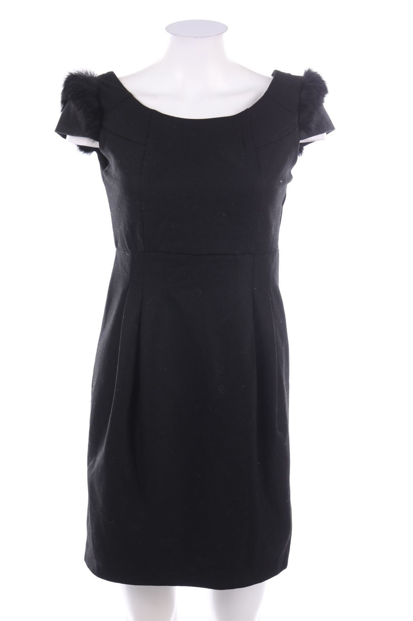 SIARE´S - Sheath Dress with Real Fur Trim - D 36