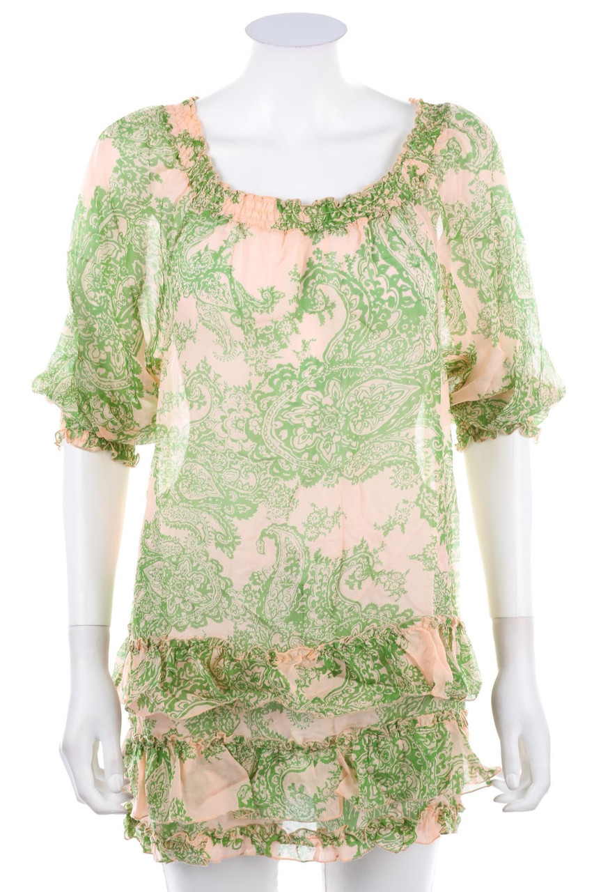 Joyce&girls - Carmen-Silk Blouse with floral print - D 38