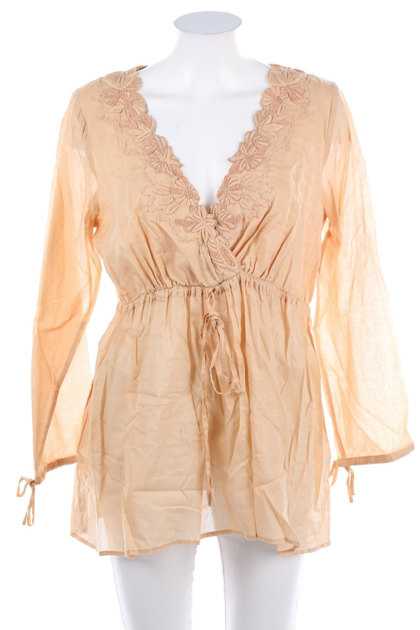 Ambre Babzoe - Tunic Blouse with Pearls - D 36