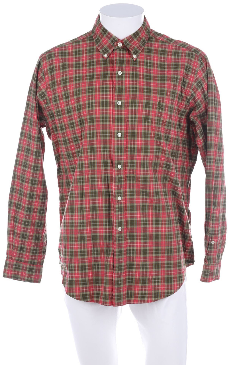 POLO RALPH LAUREN - kariertes Button-down-Hemd aus Baumwolle mit Logo-Stickerei - L