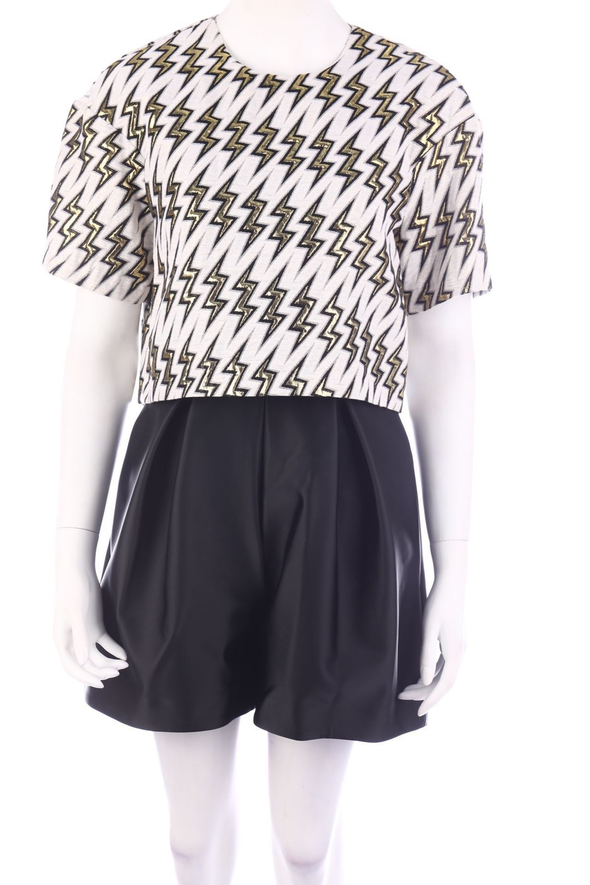 Simona Corsellini - dress, Layer Look with Metallic Effect - D 34