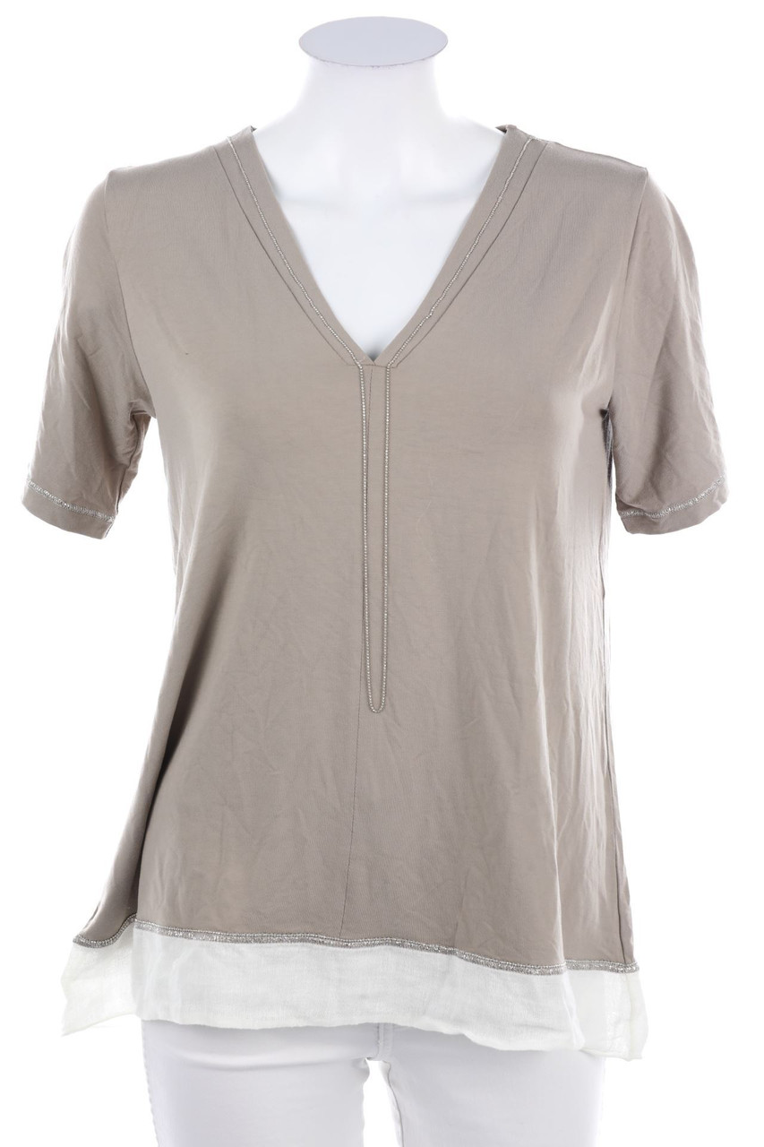 D.EXTERIOR - Kurzarm-Shirt aus Viskose-Mix - M