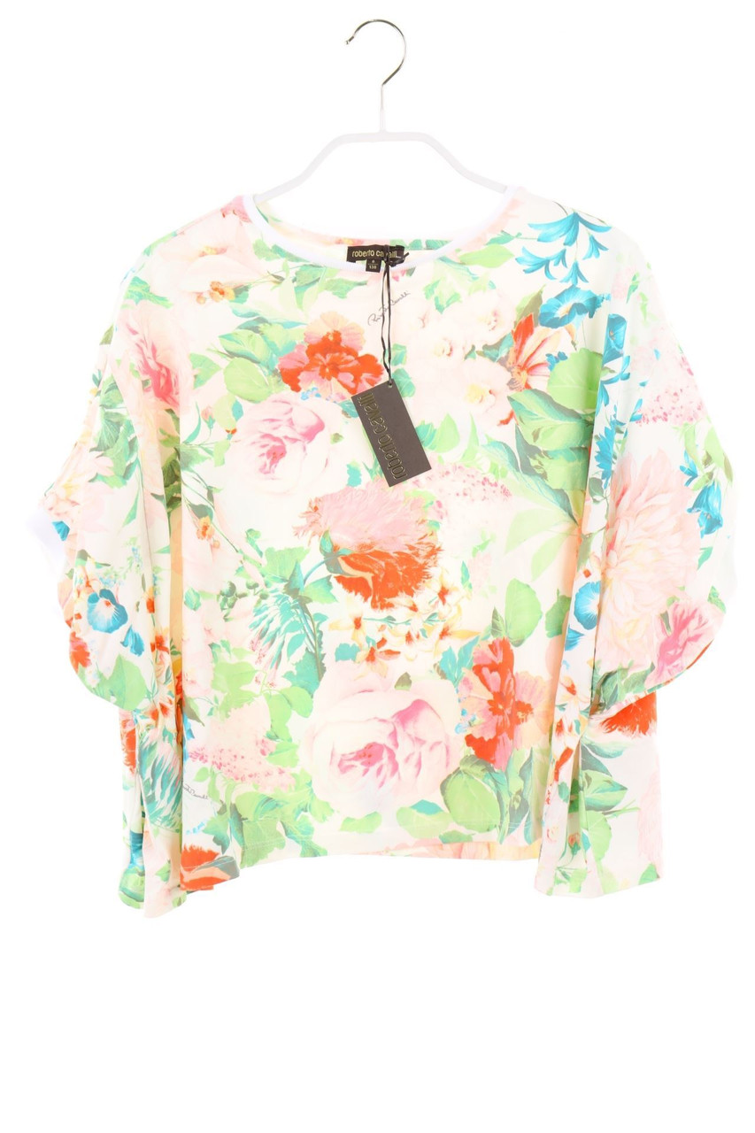 roberto cavalli - Oversize-T-Shirt with Flower Print - 134