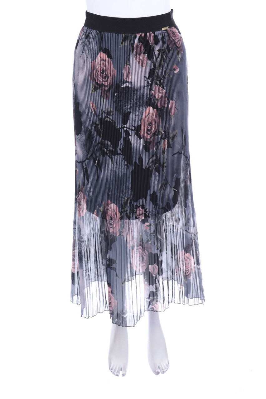 RINASCIMENTO - Midi-Plissé-Rock mit Blumen-Print - S