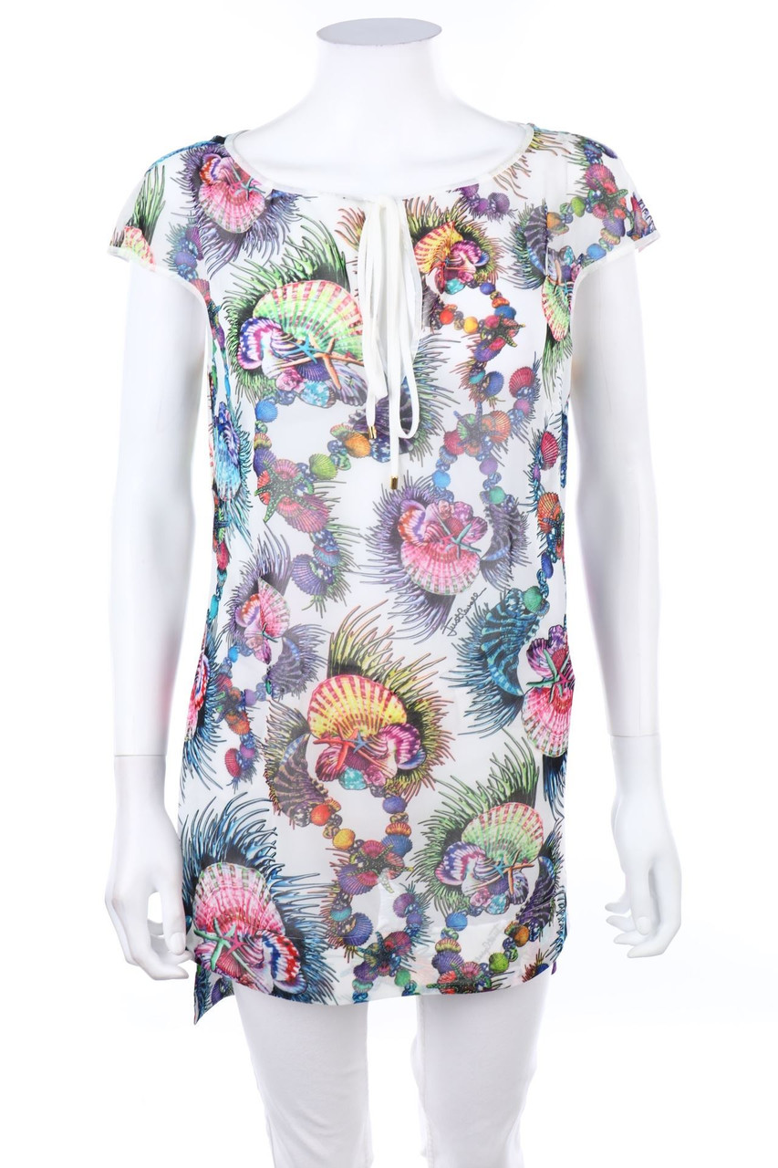 Just cavalli - Shortsleeve Blouse with Print - D 38