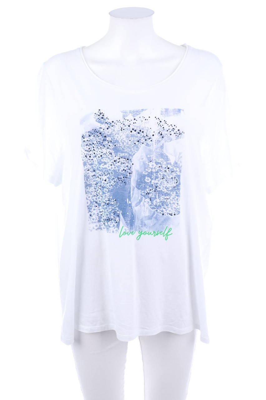 ouí - Shortsleeve-Shirt with Print - D 46