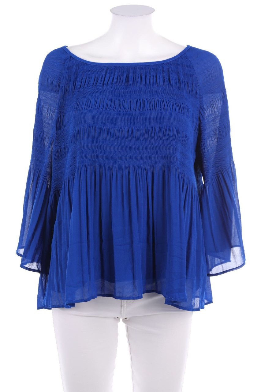 LINEA CINQUE - Bluse mit Smok-Details - M