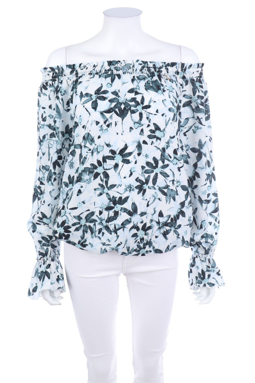 PATRIZIA PEPE - Carmen-Bluse mit Blumen-Print - D 40