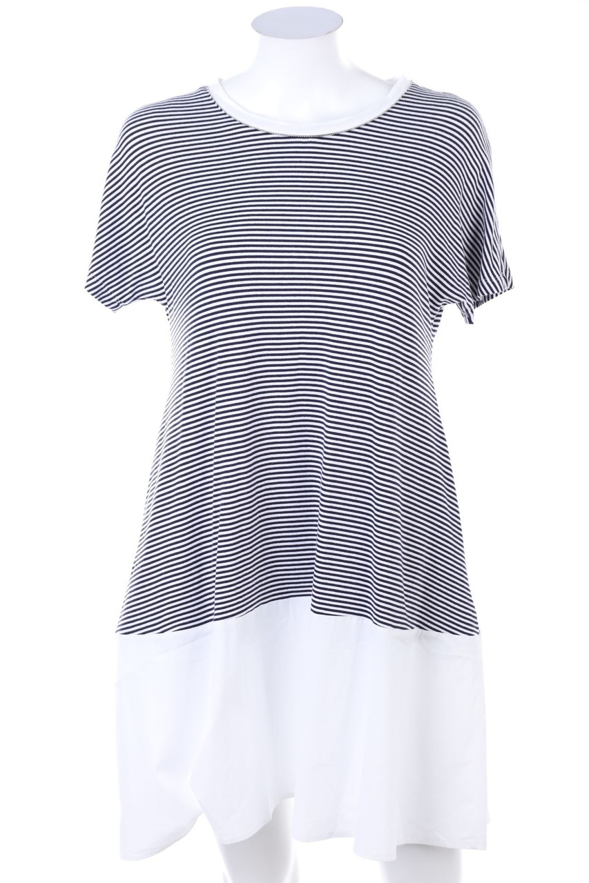 HUBERT GASSER - Striped Dress, A-Line - S