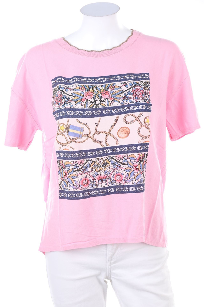 rich & royal - Kurzarm-Shirt mit Print - M