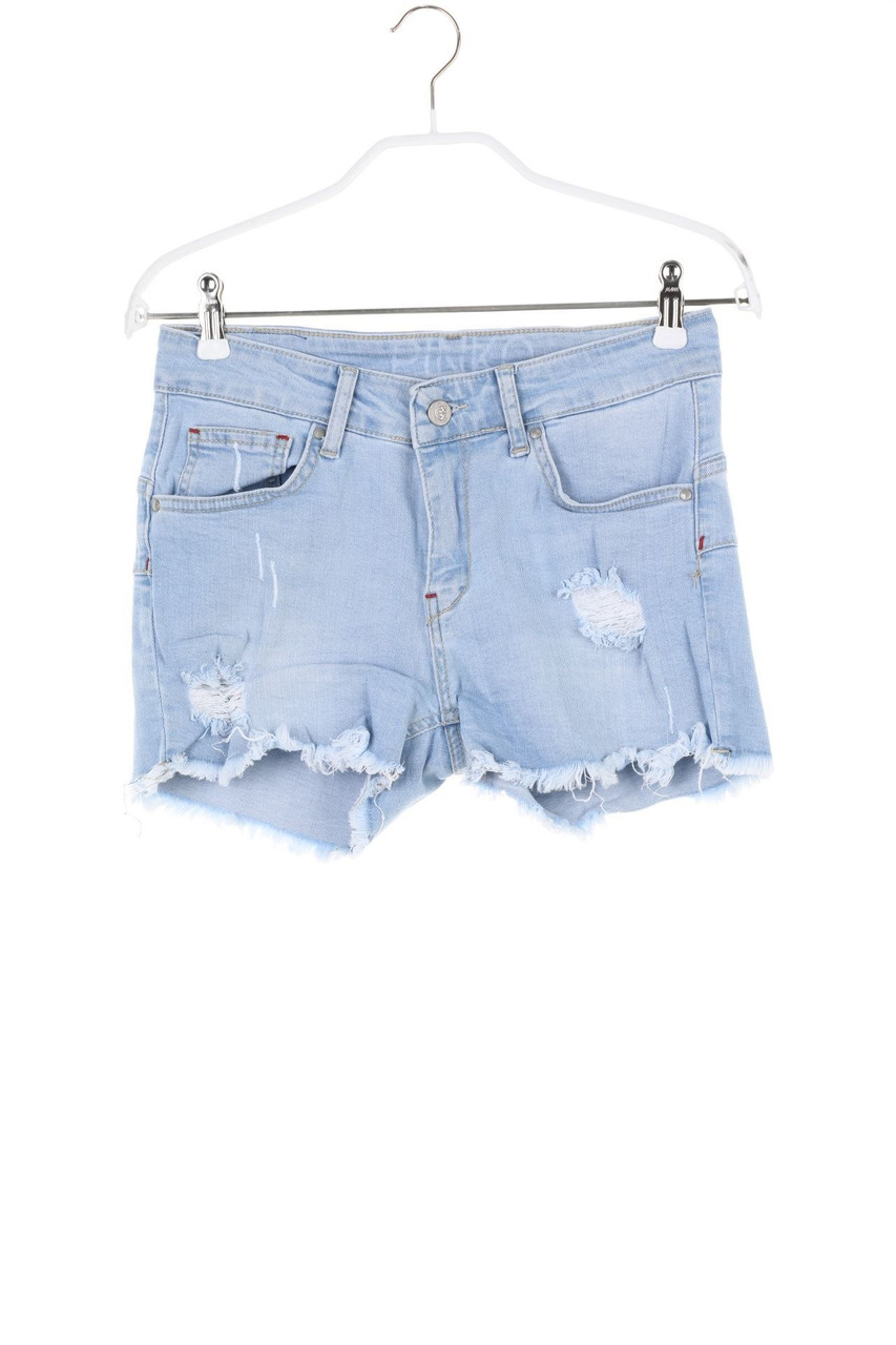 PINKO - destroyed jeans shorts - W26