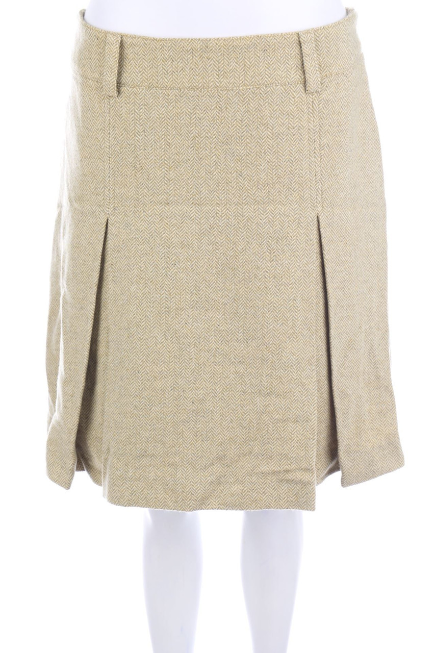 NAVYBOOT - Pleated-Skirt, Virgin Wool - D 38