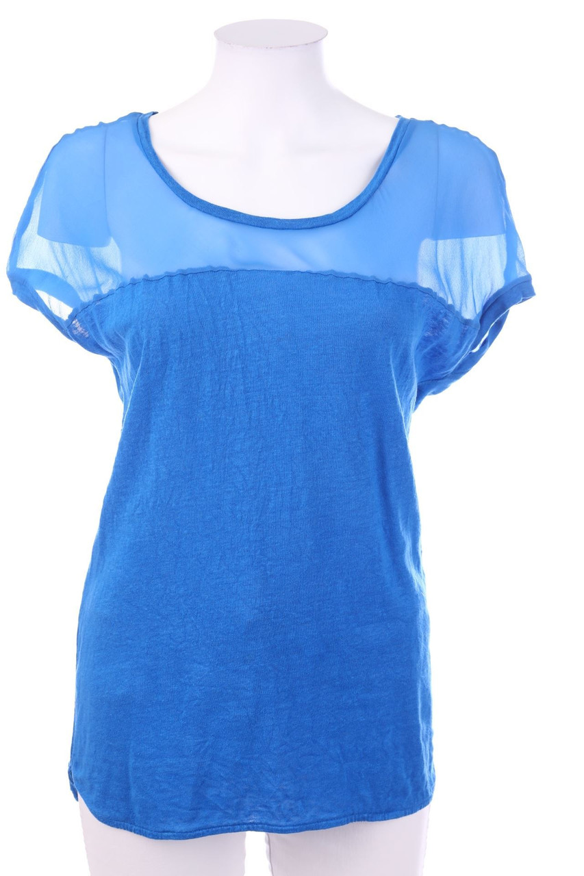 sandro - Shirt aus Leinen mit Seiden-Details - D 36